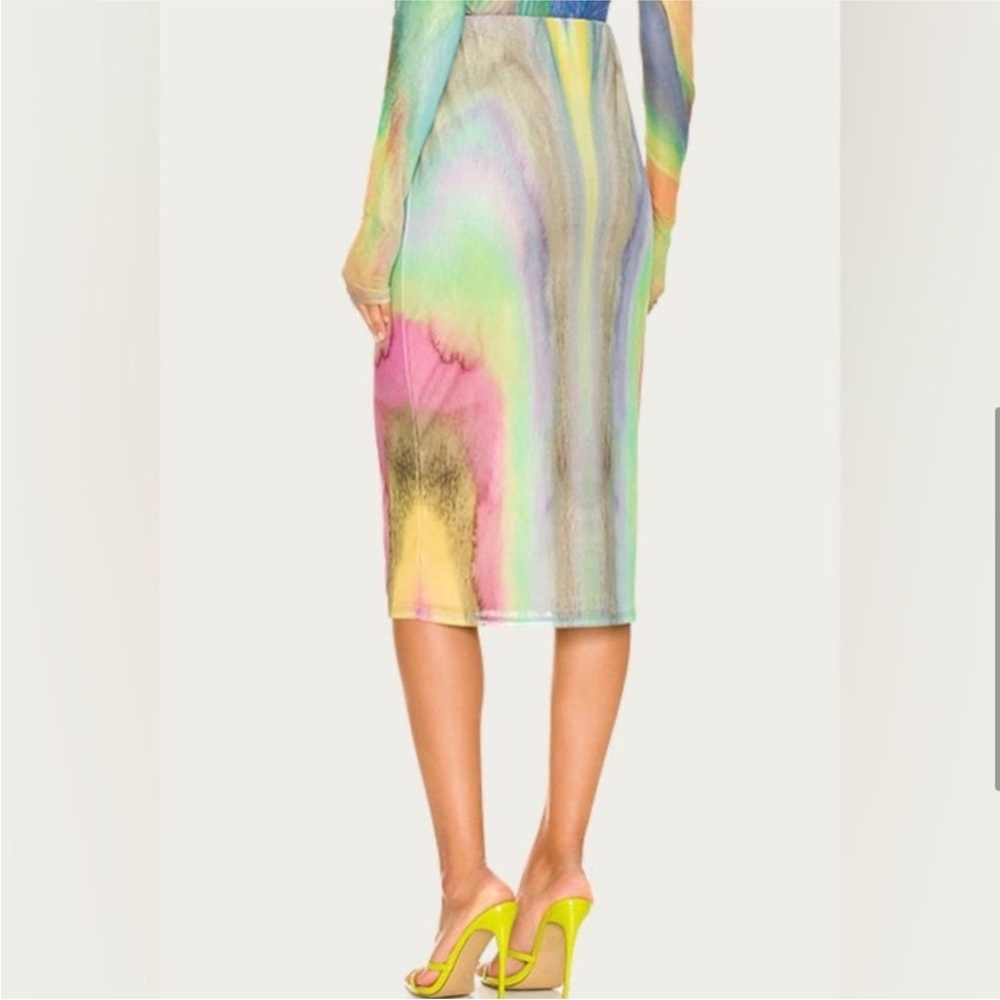 AFRM Lynn Rainbow Midi Skirt Size XS - Picture 3 of 7